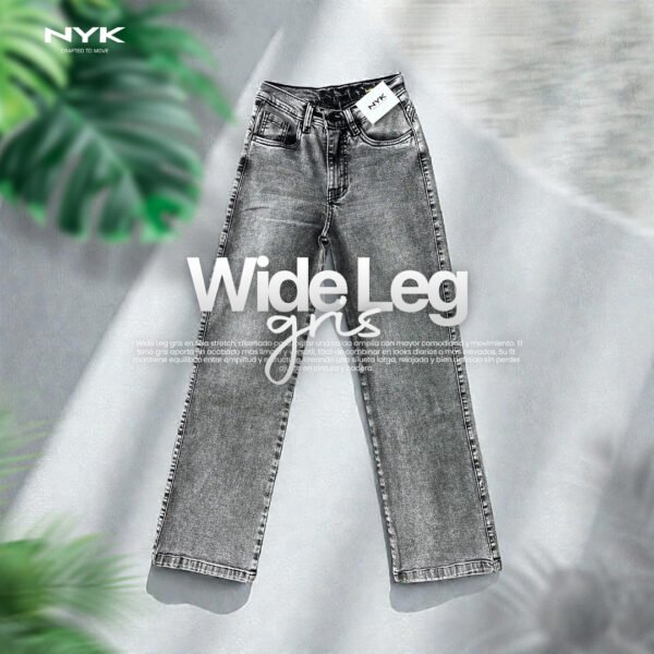 Wide Leg Gris